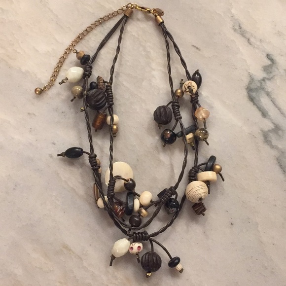 CHICO'S Corded Earth Toned Necklace - Picture 1 of 5